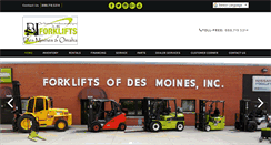 Desktop Screenshot of forkliftsdsm.com